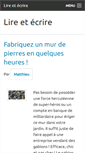 Mobile Screenshot of lireetecrire.com