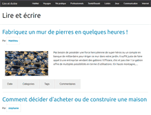 Tablet Screenshot of lireetecrire.com
